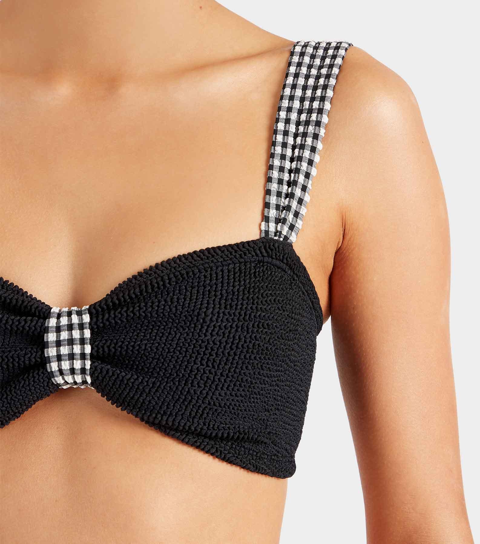 Loretta Bikini - Black Gingham Product Image