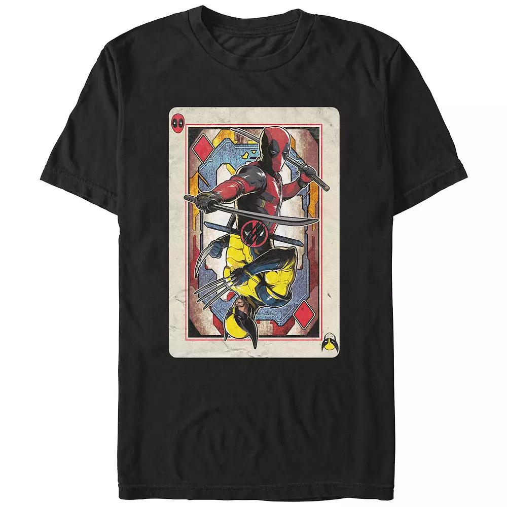 Men's Marvel Deadpool And Wolverine Cardpool Graphic Tee,  Product Image