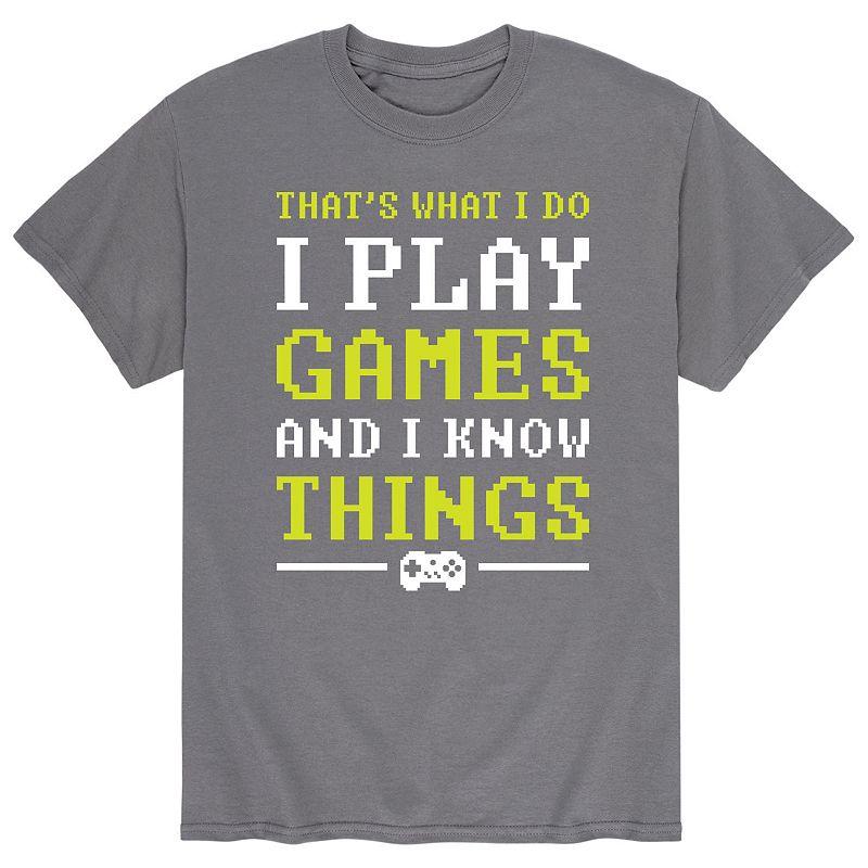 Big & Tall I Know Things Tee, Men's,  Product Image
