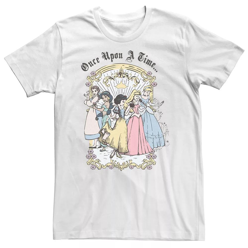 Big & Tall Disney Princess Once Upon A Time Vintage Cartoon Tee, Men's,  Product Image