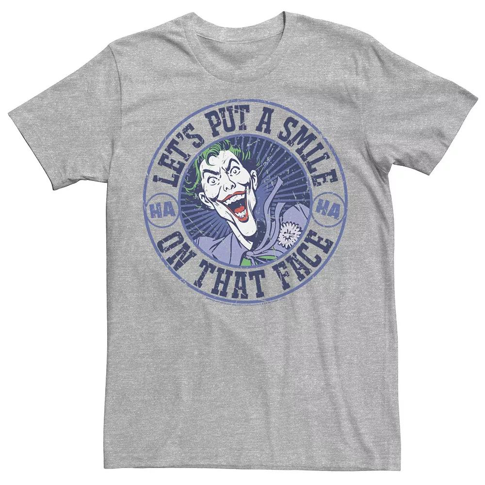 Men's Batman Joker Let's Put A Smile On That Face Tee,  Product Image