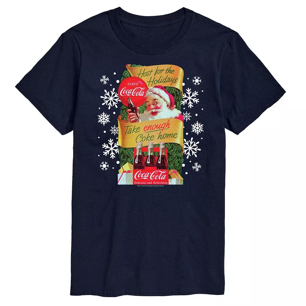Big & Tall Coca-Cola Host The Holidays Graphic Tee, Men's,  Product Image
