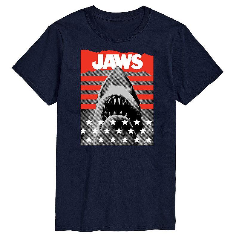 Big & Tall Jaws and Stripes Tee, Men's,  Product Image