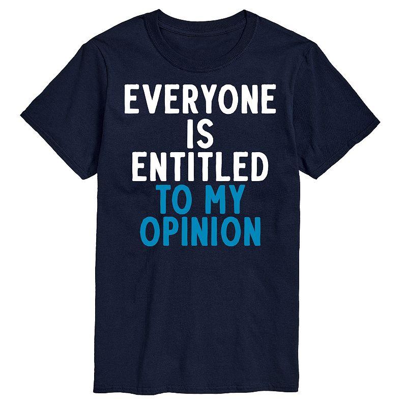 Big & Tall "Everyone Is Entitled" Graphic Tee, Men's,  Product Image