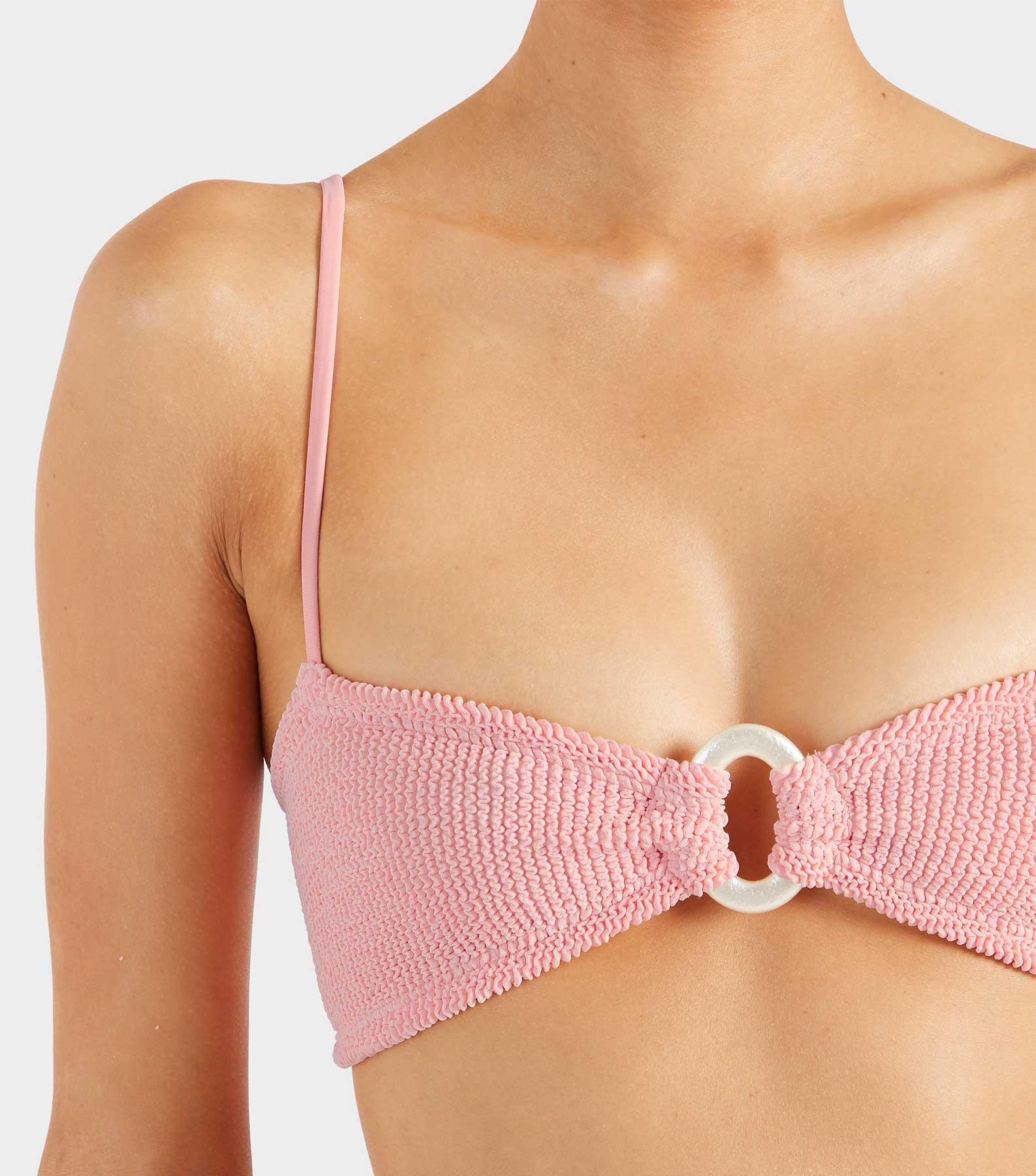 Misty Bikini With Pearly Hoop - Peach Product Image