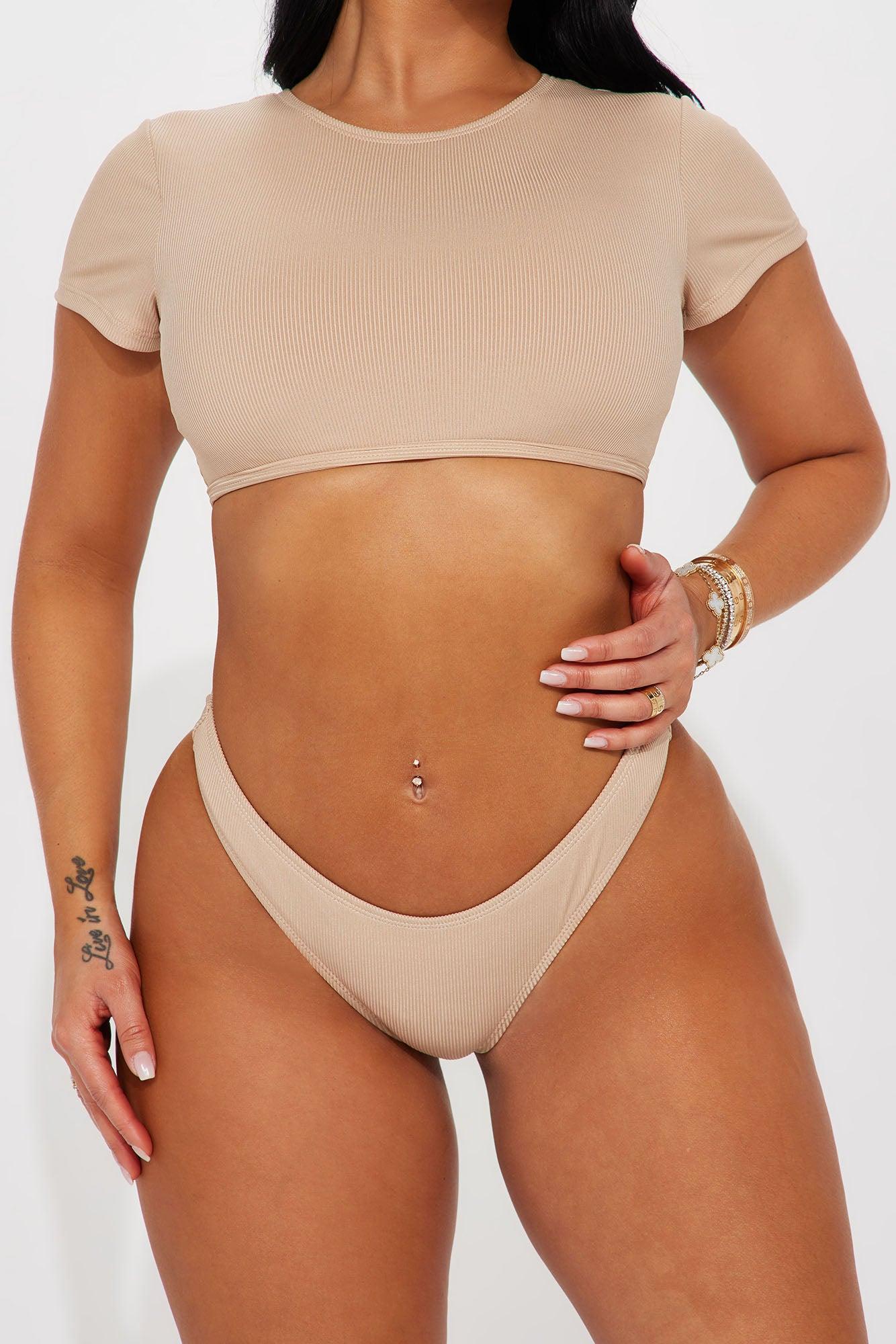 Adele Tie Back 2 Piece Bikini - Nude Product Image