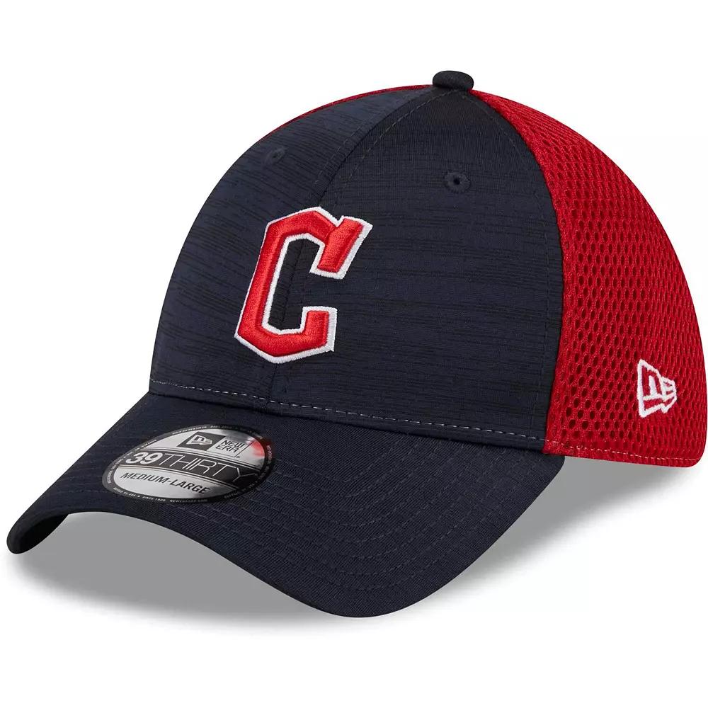 Men's New Era Navy Cleveland Guardians Neo 39THIRTY Flex Hat, Size: Large/XL, Grd Blue Product Image