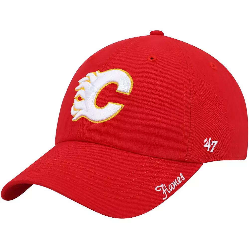 Women's '47 Red Calgary Flames Team Miata Clean Up Adjustable Hat, Flm Red Product Image