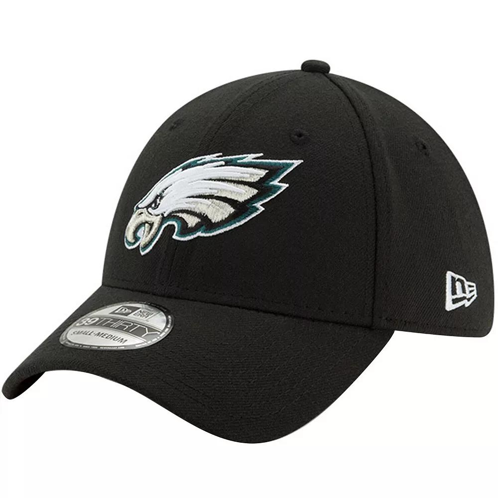 Men's New Era Black Philadelphia Eagles 39THIRTY Fitted Hat, Size: Large/XL Product Image
