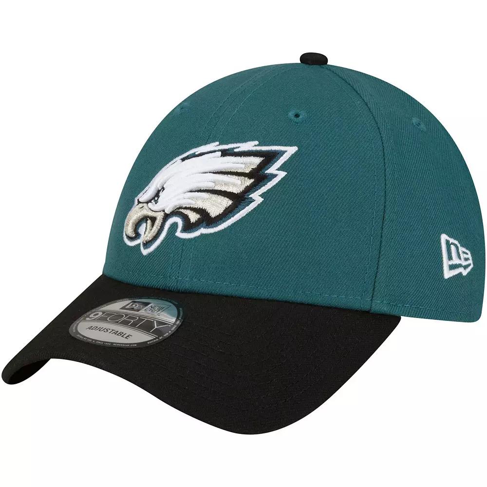Men's New Era Midnight Green/Black Philadelphia Eagles The League Two-Tone 9FORTY Adjustable Hat Product Image