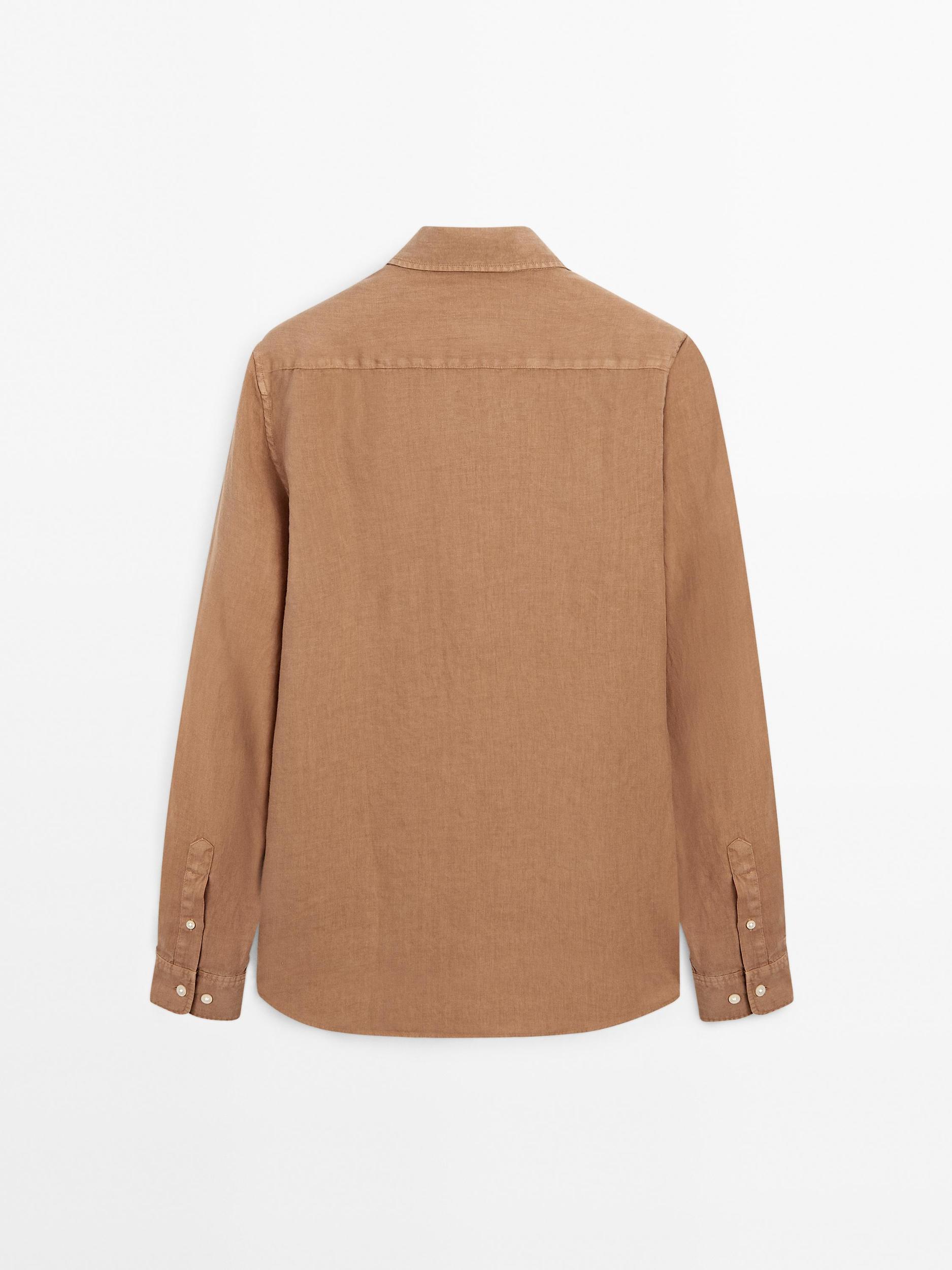 Regular fit shirt with maltinto finish Product Image