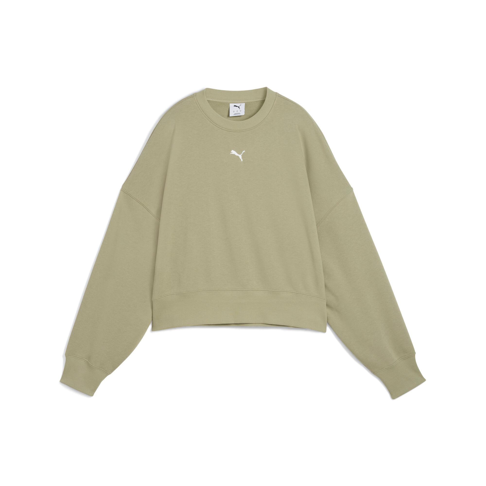 PUMA Wardrobe Essentials Women's Oversized Crew Sweatshirt Product Image