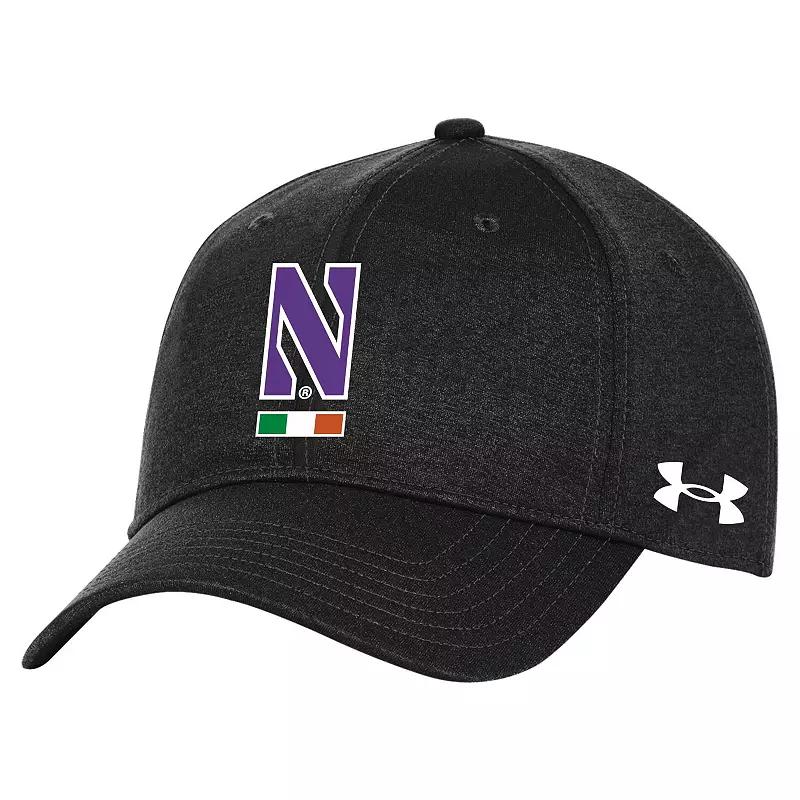 Men's Under Armour Black Northwestern Wildcats Ireland Adjustable Hat Product Image