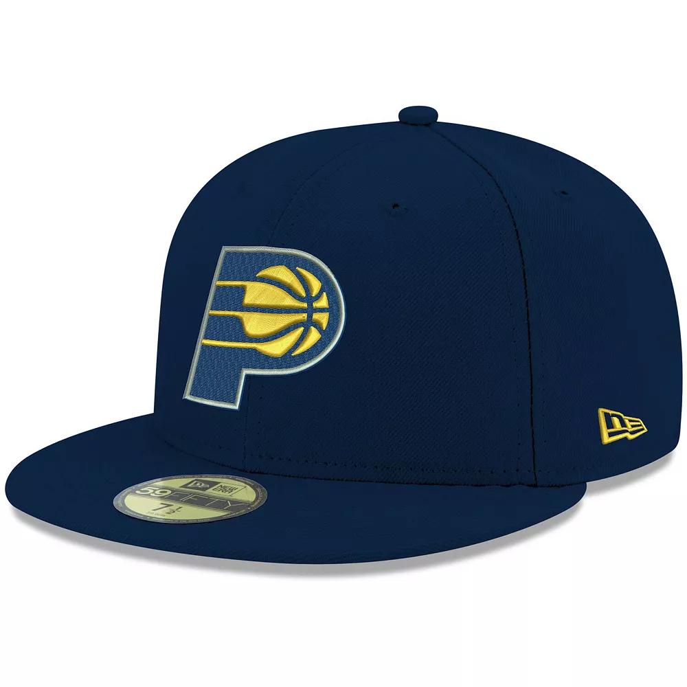 Men's New Era Navy Indiana Pacers Official Team Color 59FIFTY Fitted Hat,  Product Image
