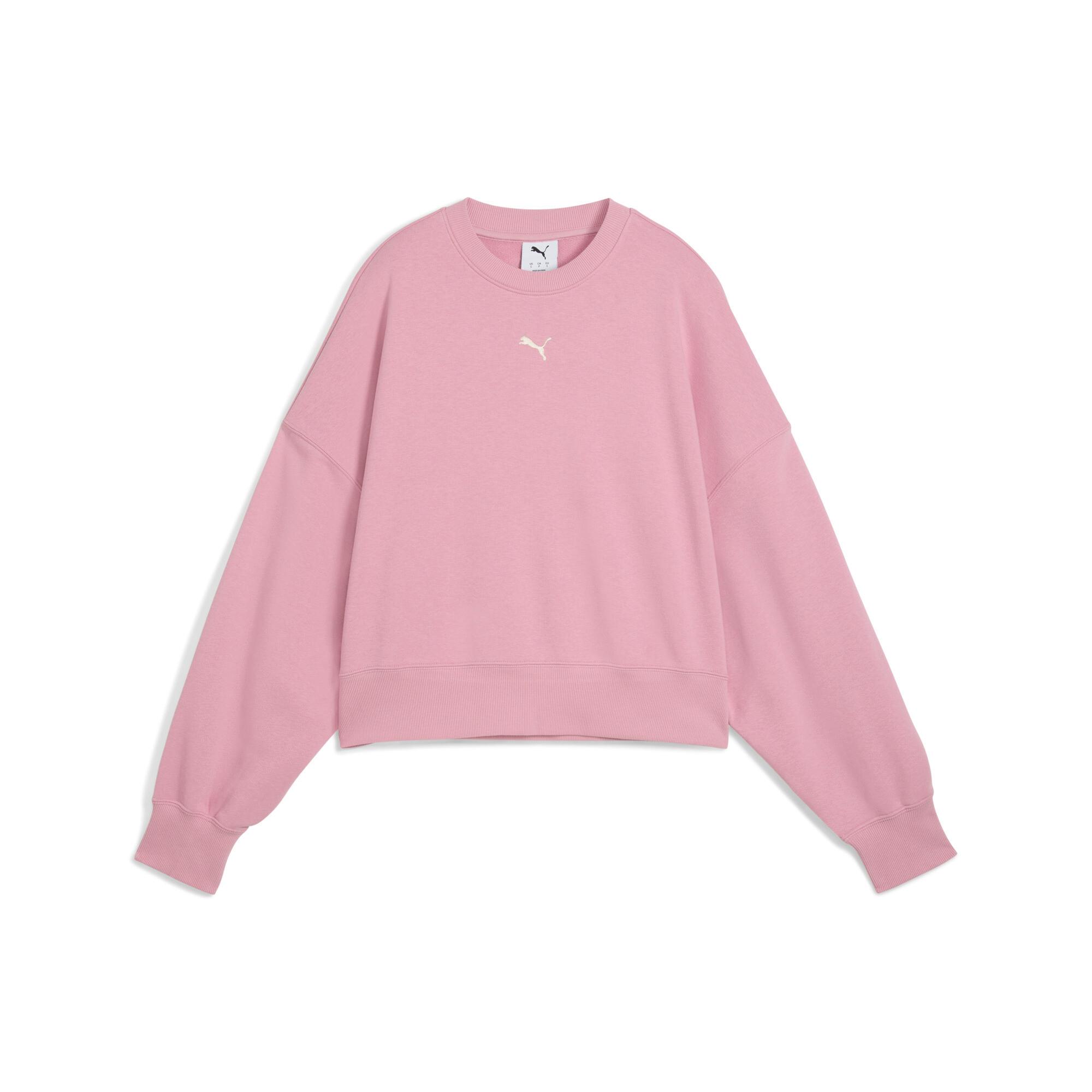 PUMA Wardrobe Essentials Women's Oversized Crew Sweatshirt Product Image