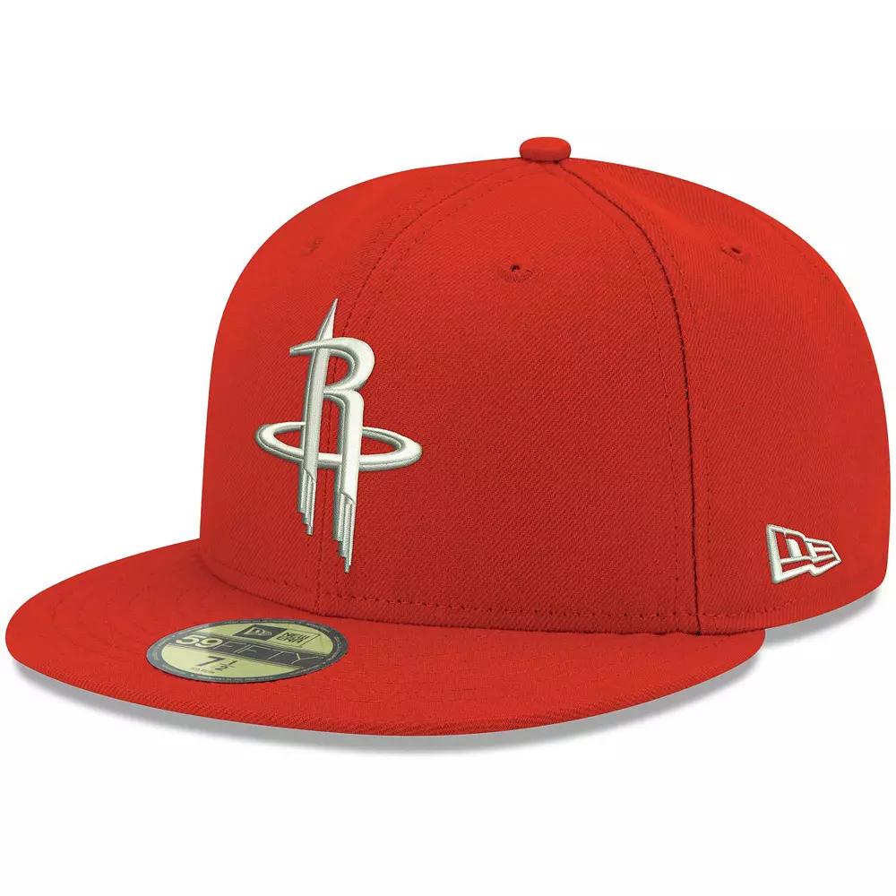 Men's New Era Red Houston Rockets Official Team Color 59FIFTY Fitted Hat, Size: 7 1/2 Product Image