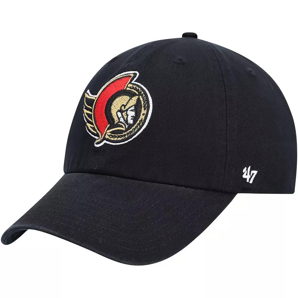 Men's '47 Black Ottawa Senators Clean Up Adjustable Hat, Sen Black Product Image