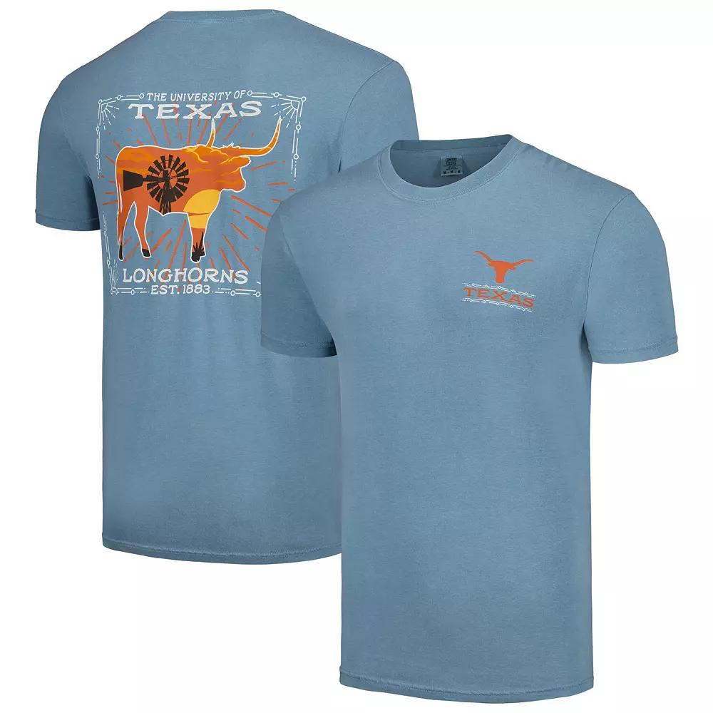 Men's Light Blue Texas Longhorns State Scenery Comfort Colors T-Shirt,  Product Image