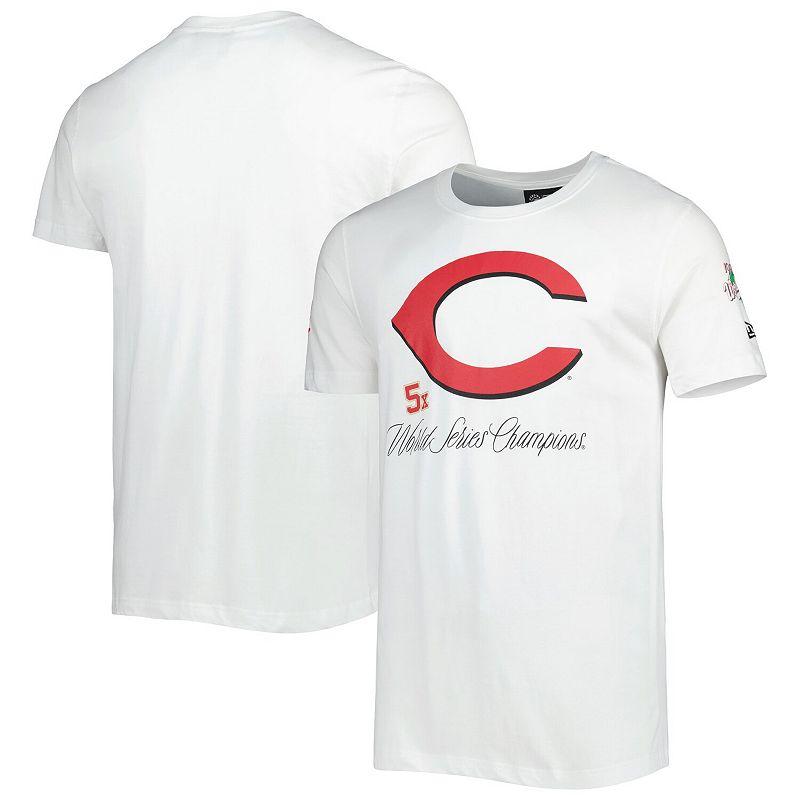 Men's New Era White Cincinnati Reds Historical Championship T-Shirt,  Product Image