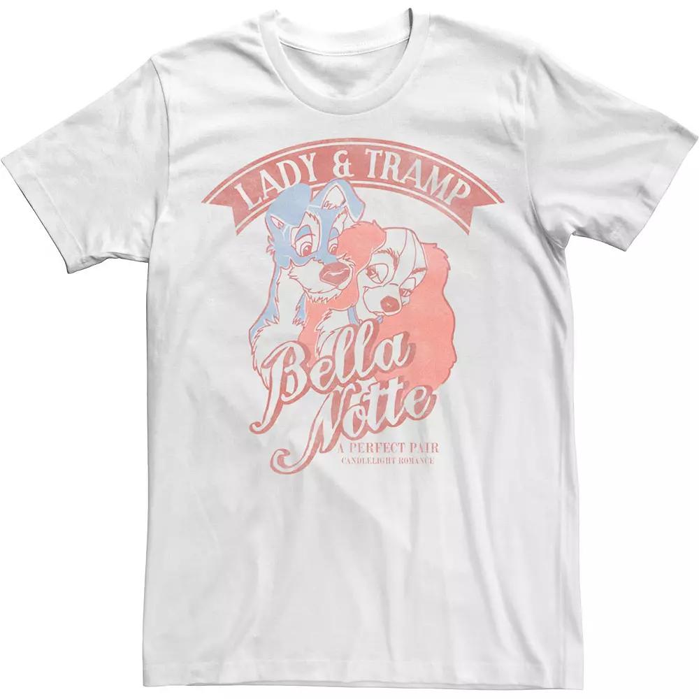Disney's Lady & The Tramp Bella Notte Portrait Men's Tee,  Product Image