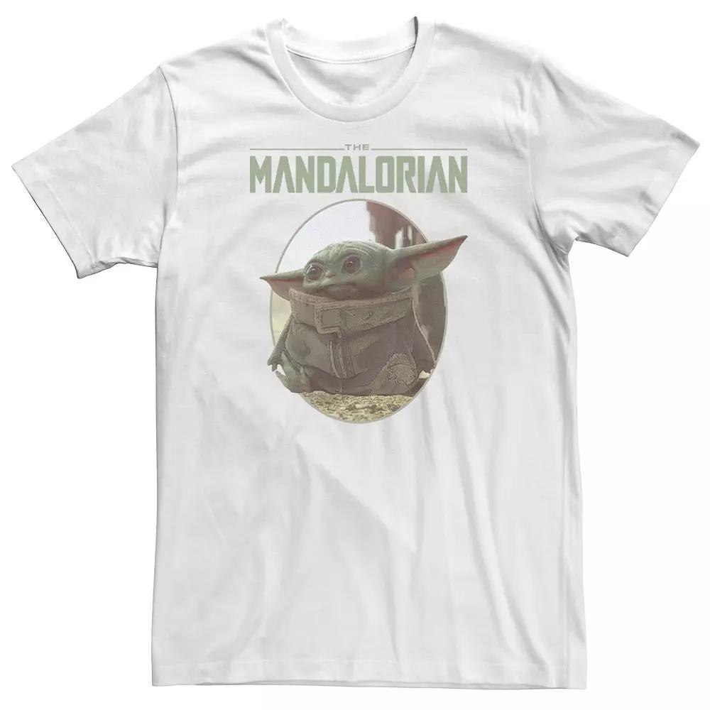 Big & Tall Star Wars The Mandalorian The Child Circle Portrait Tee, Men's,  Product Image