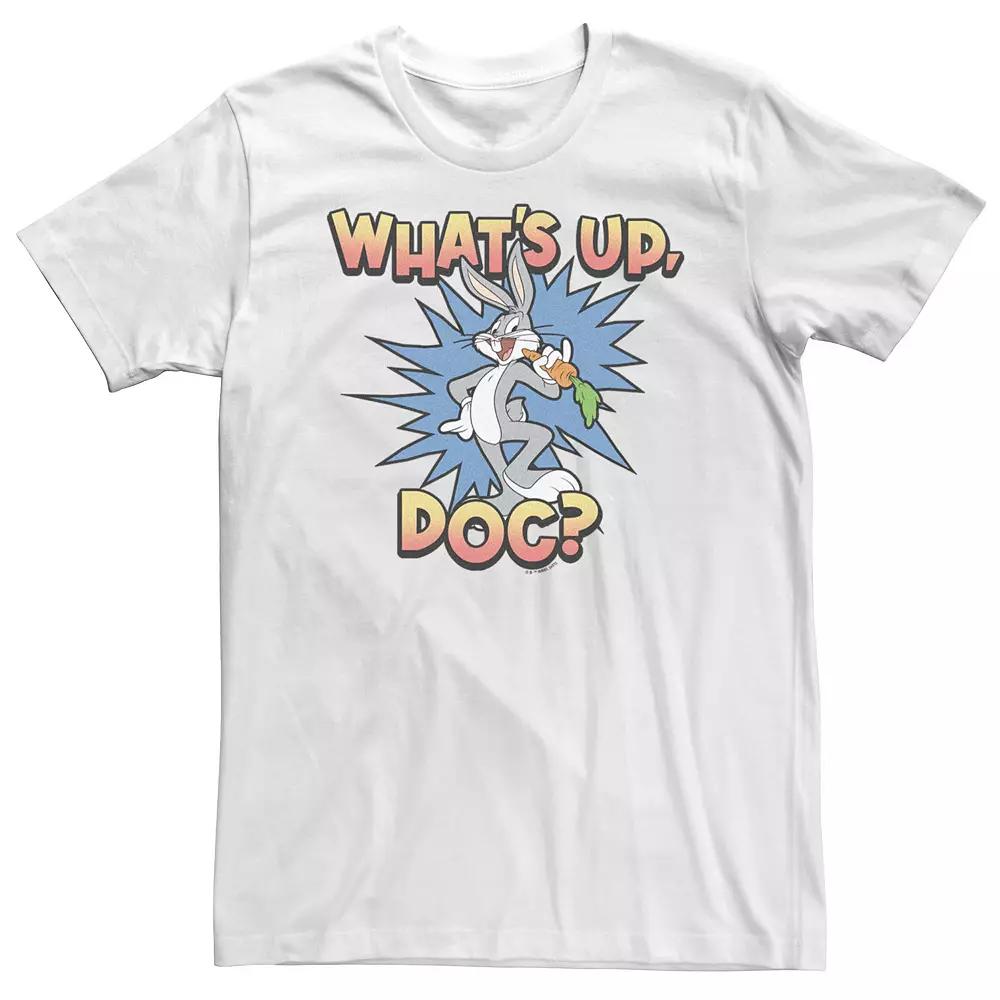 Big & Tall Looney Tunes Bugs Bunny Classic What's Up Doc Carrot Action Tee, Men's,  Product Image