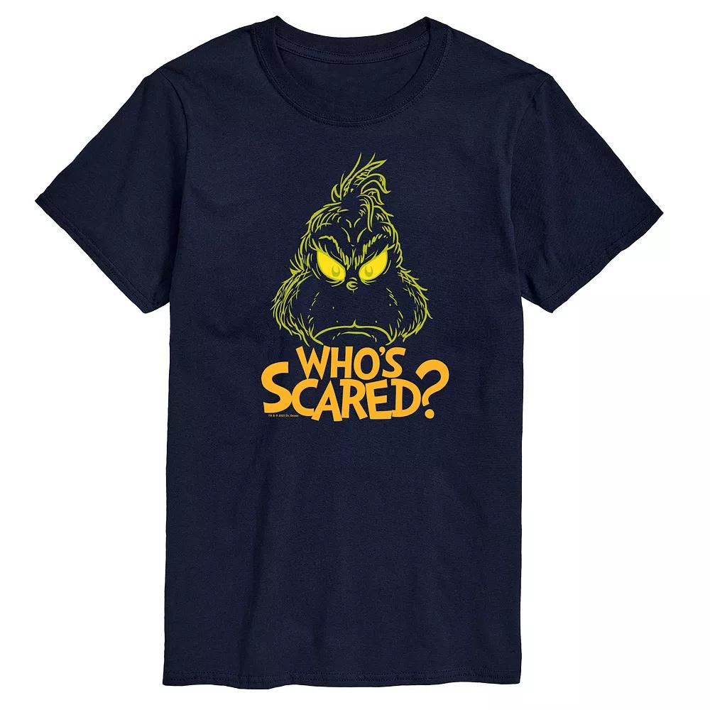 Men's Dr. Seuss Grinch Who's Scared Graphic Tee,  Product Image