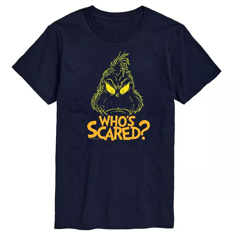 Men's Dr. Seuss Grinch Who's Scared Graphic Tee,  Product Image
