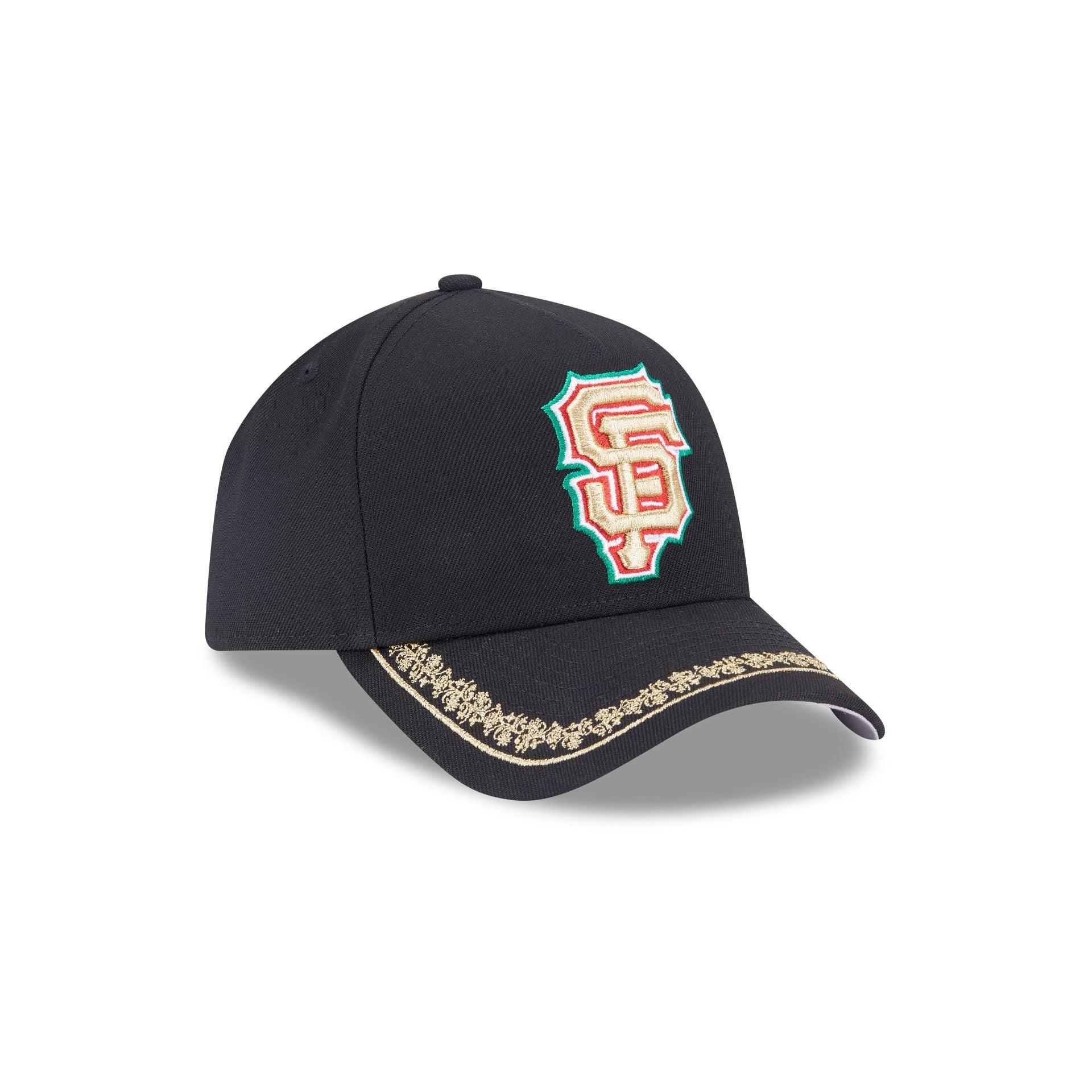 San Francisco Giants Ornate Visor 9FORTY A-Frame Snapback Hat Male Product Image