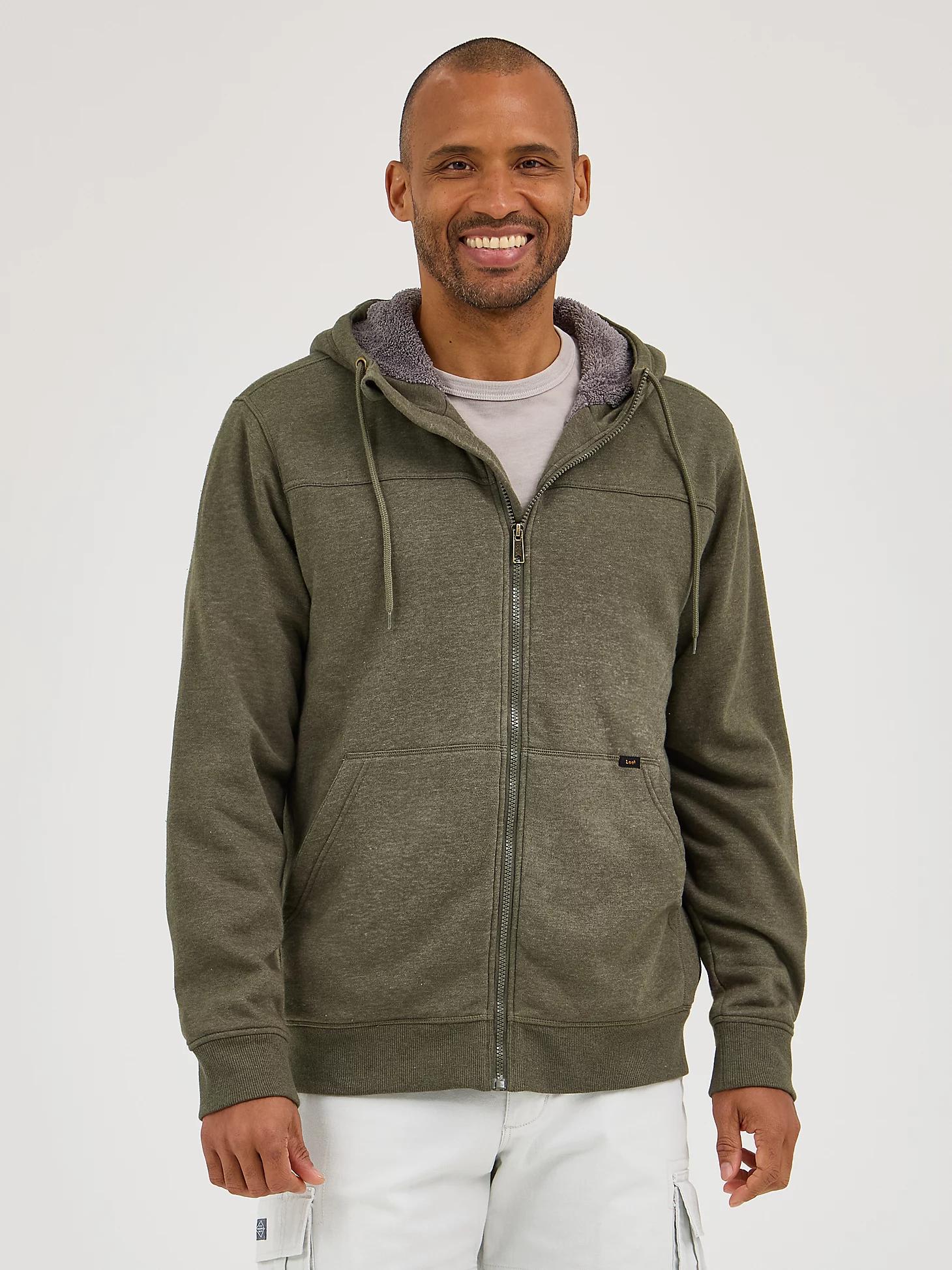 Men's Water Resistant Hooded Sherpa Jacket | Men's Jackets & Outerwear | Lee® Product Image