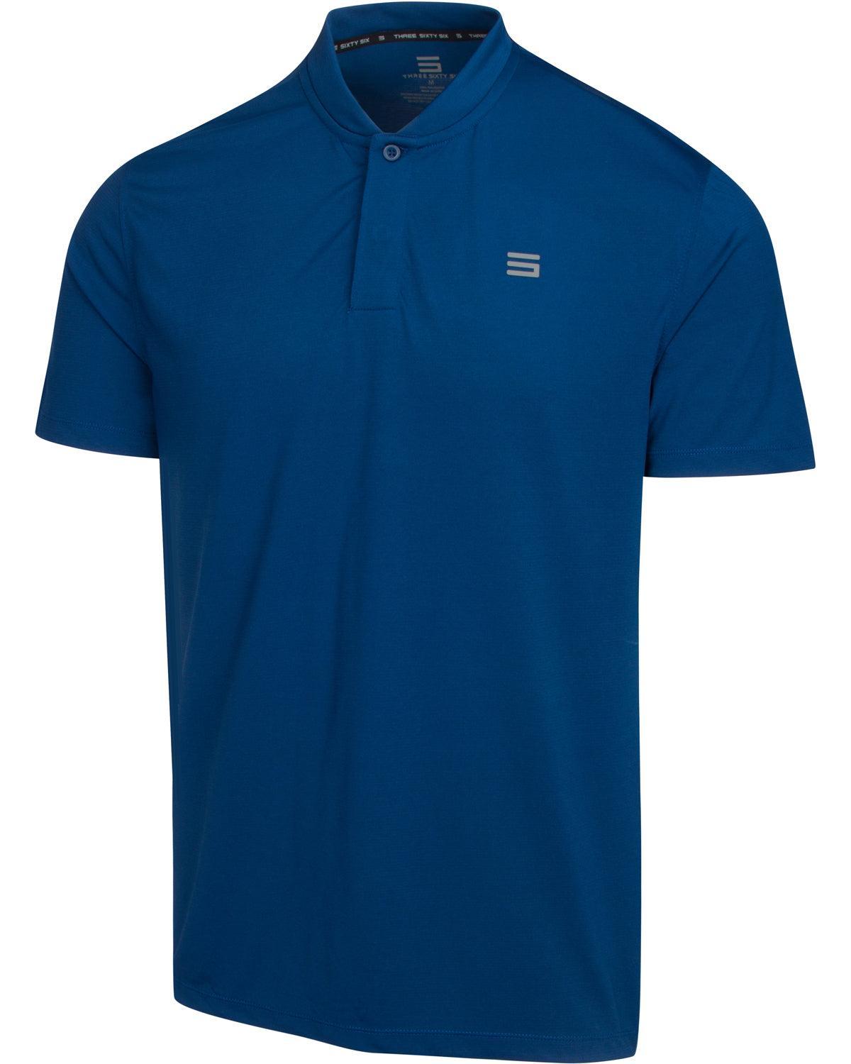Three Sixty Six Men's Solid Collarless Golf Polo Male Product Image