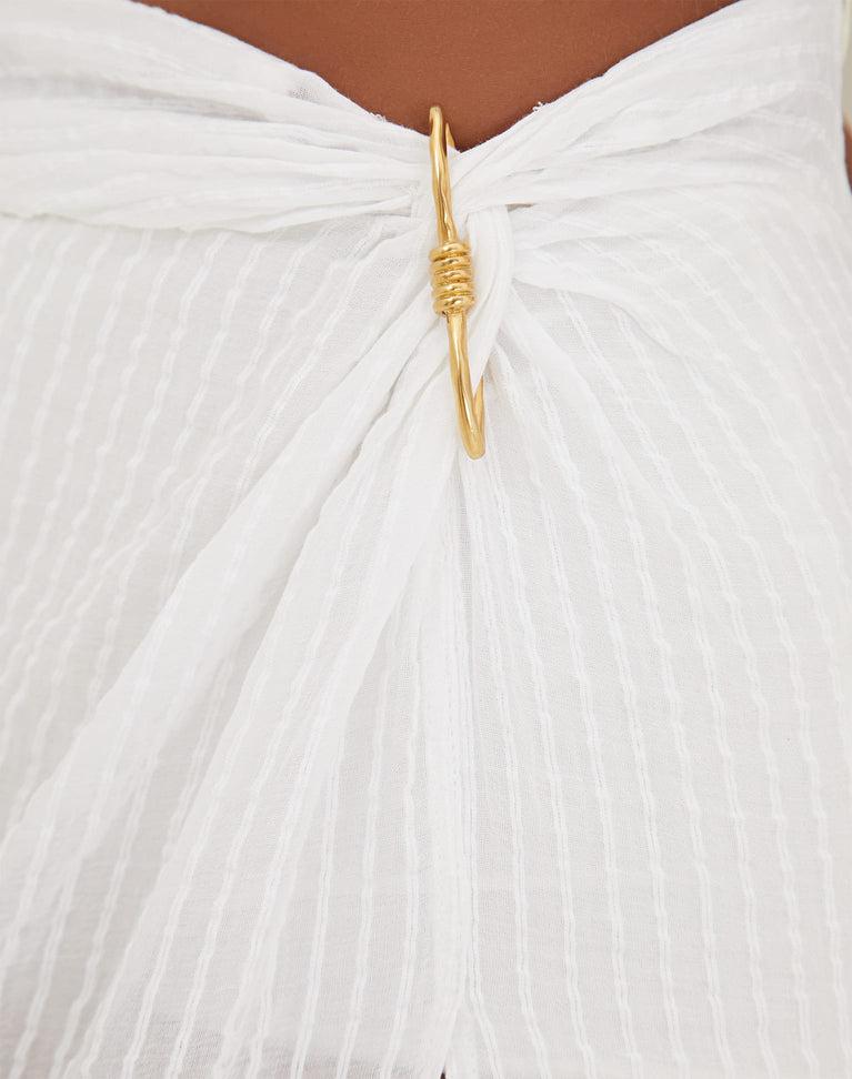 Alexia Detail Blouse - Off White Product Image