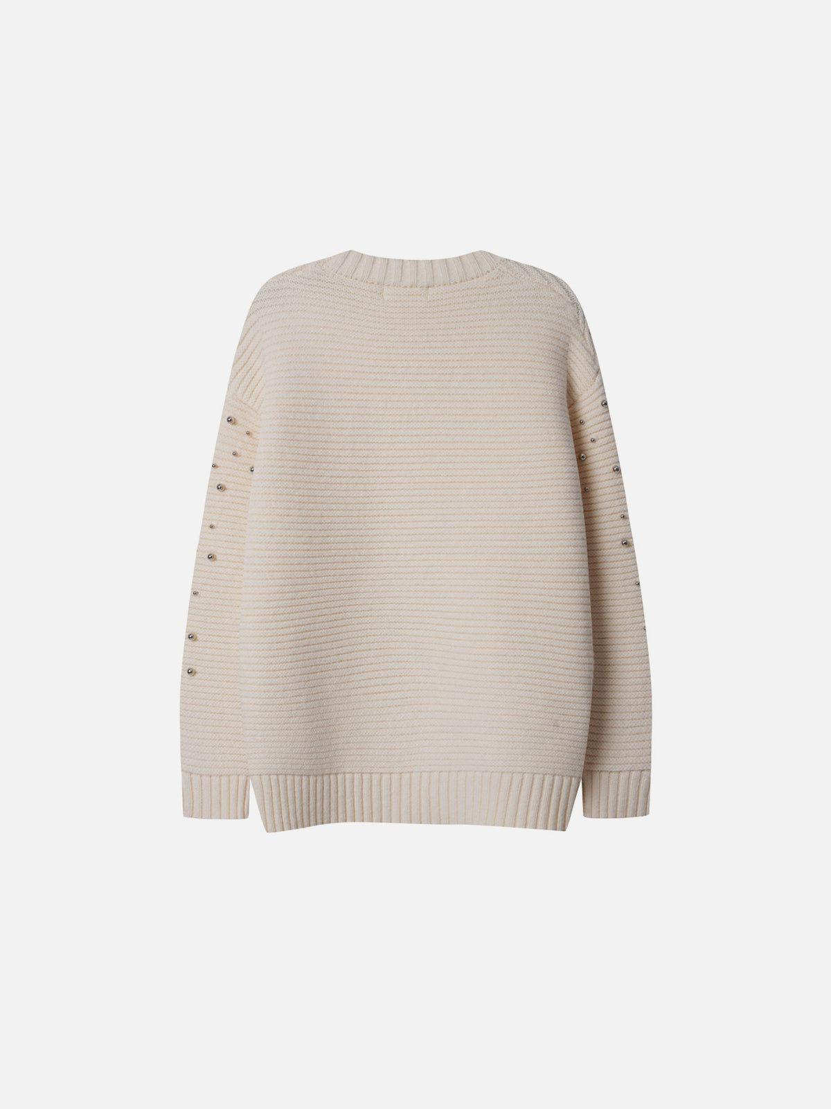 Aelfric Eden Pearl Embellished Boxy Sweater Product Image