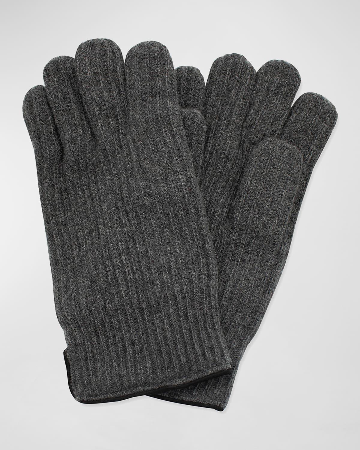Mens Rbbed Cashmere Gloves Product Image