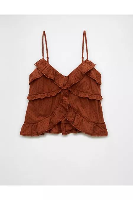 AE V-Neck Ruffle Cami Women's Product Image