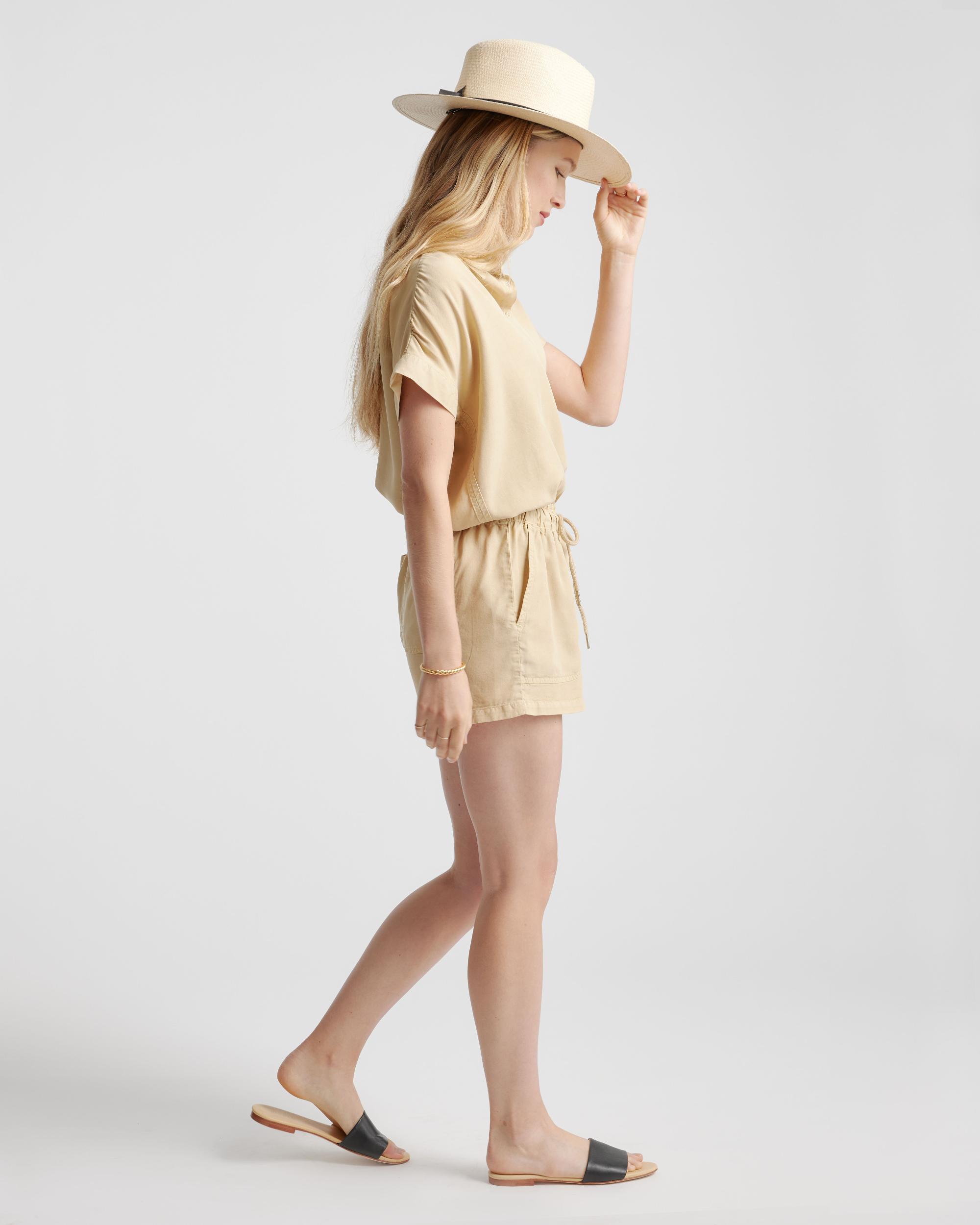 Quince | Women's Vintage Wash Utility Shorts Tencel Product Image