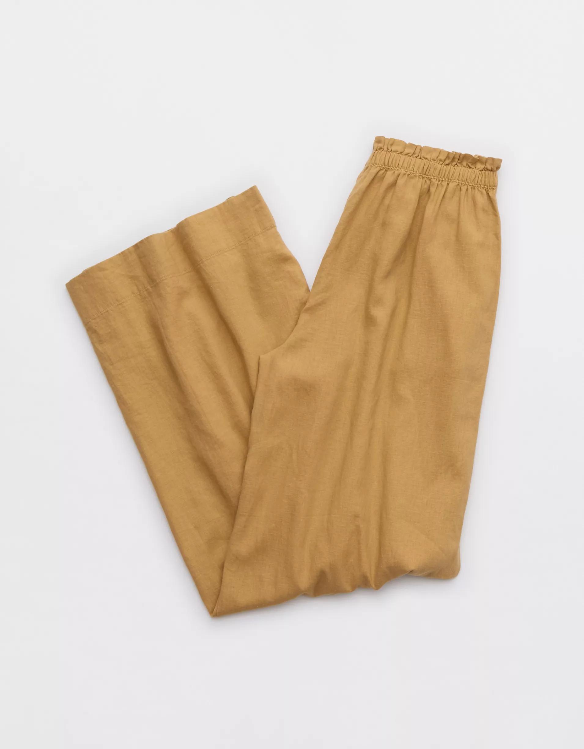 Aerie Linen Blend Trouser Product Image
