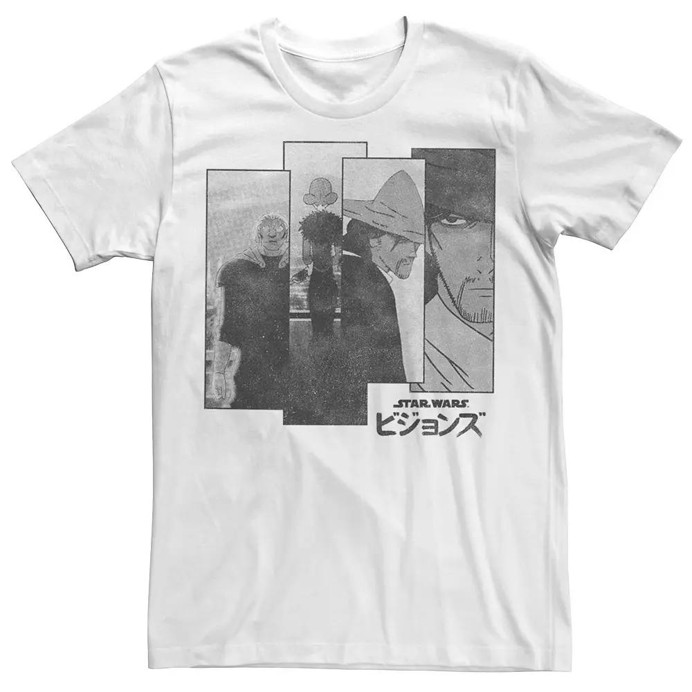 Men's Star Wars Visions Akakiri Split Panels Tee, Boy's, Size: Large, White Product Image