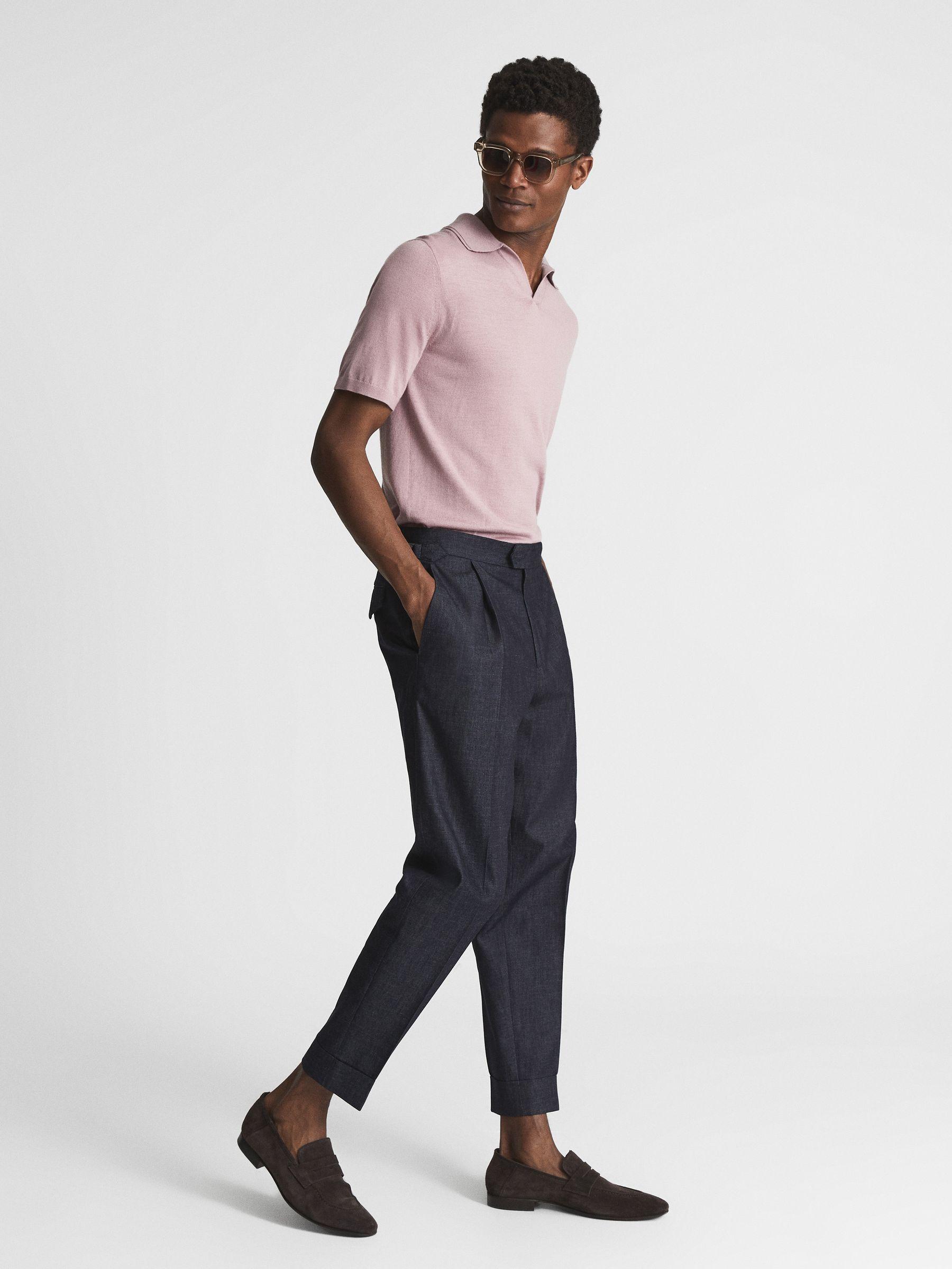 Relaxed Denim Trousers in Indigo Product Image
