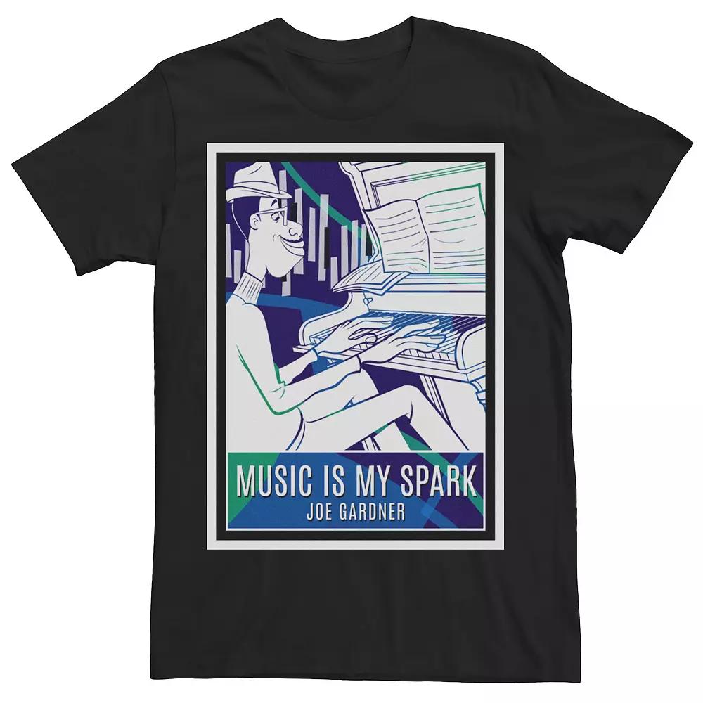 Disney / Pixar's Soul Joe Gardner Men's Music Is My Spark Poster Tee,  Product Image