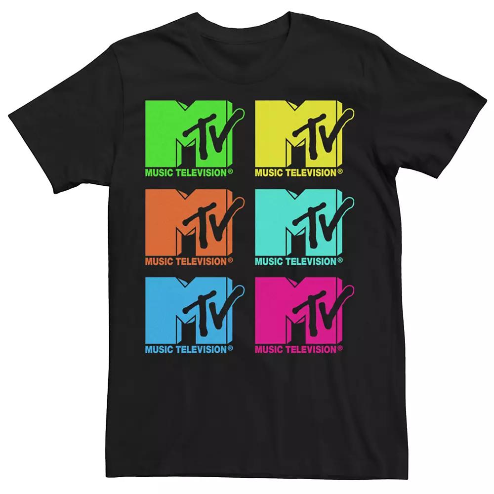 Men's MTV Logo Grid Tee,  Product Image