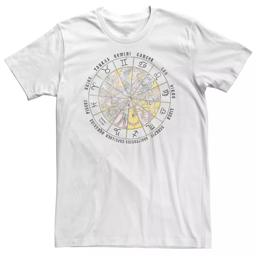 Big & Tall Drawn Astrology Circle Horoscope Tee, Men's,  Product Image