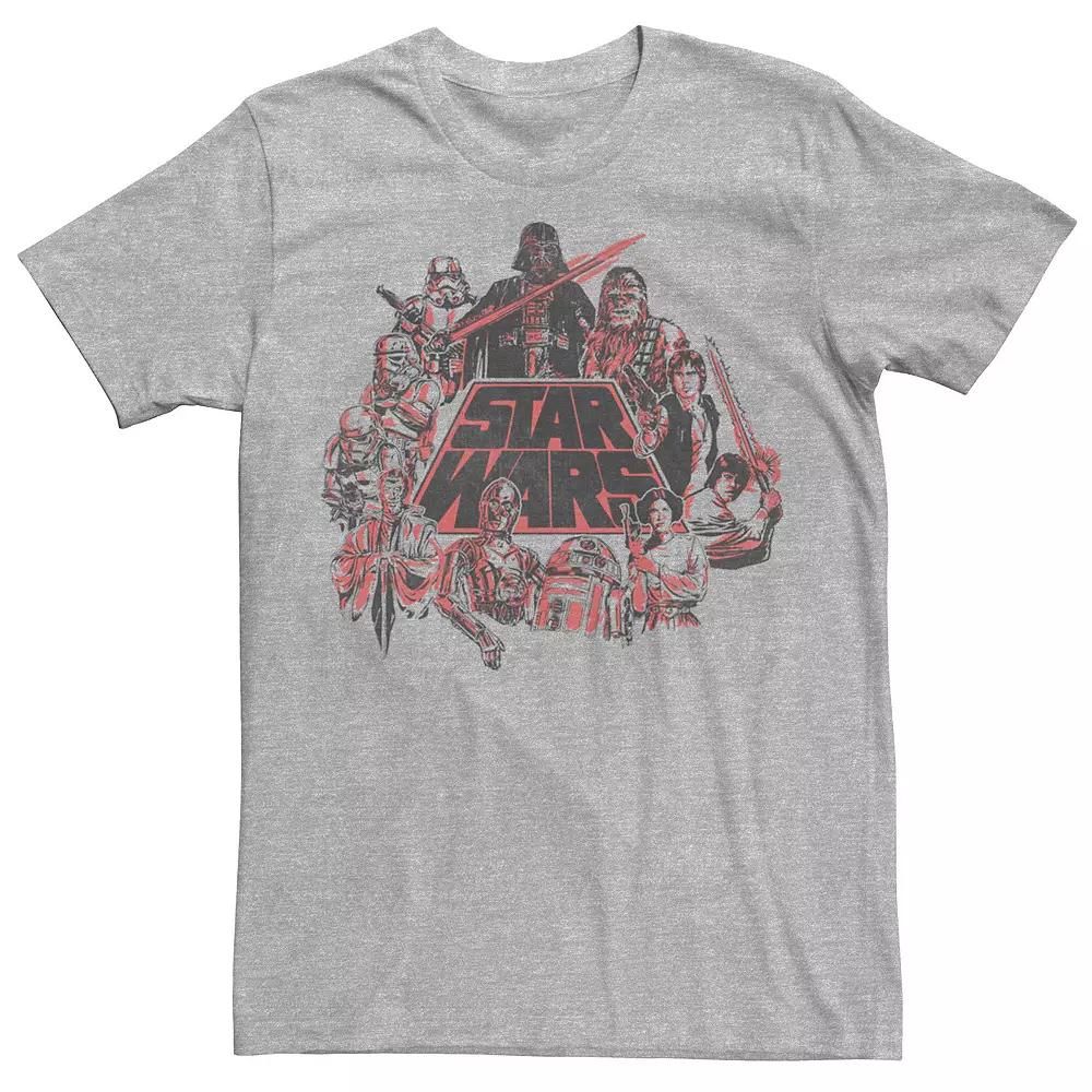 Big & Tall Disney The Lion King Scar Watch Simba Nala Dark Watercolor Tee, Men's,  Product Image