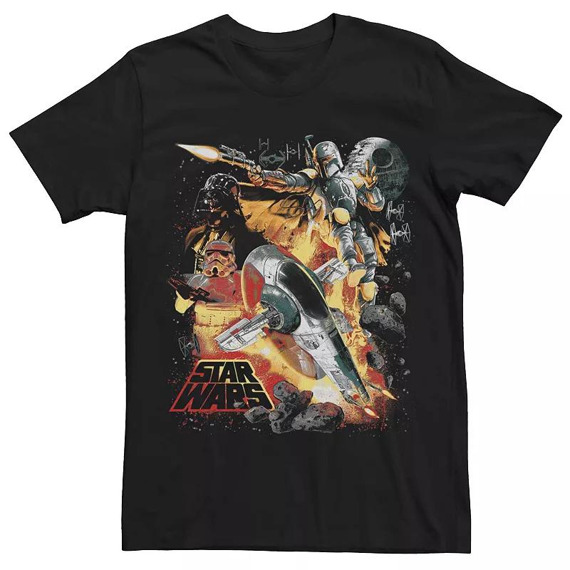 Men's Star Wars Empire Mash Up Space Poster Graphic Tee,  Product Image