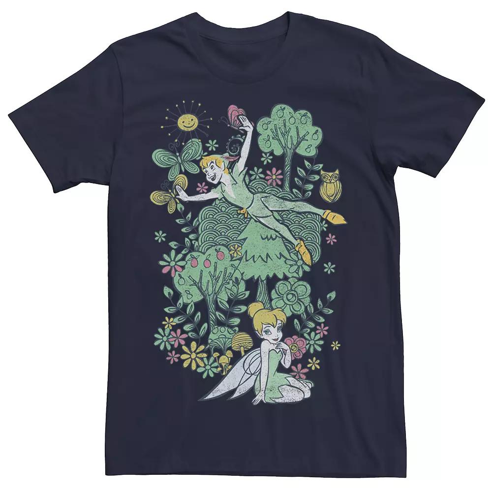 Disney's Peter Pan Tinkerbell Summer Doodle Men's Tee,  Product Image