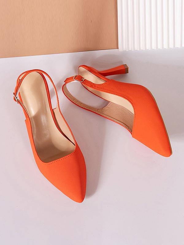 Belt Buckle Pointed-Toe Pumps Sandals Slider Sandals Sling Shoes Product Image