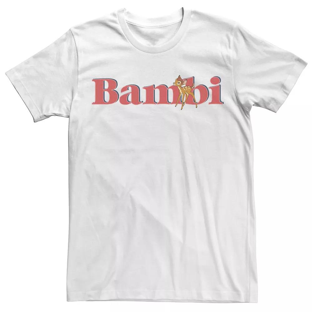 Big & Tall Disney Bambi Simple Bambi Logo Tee, Men's, Size: LT, Black Product Image