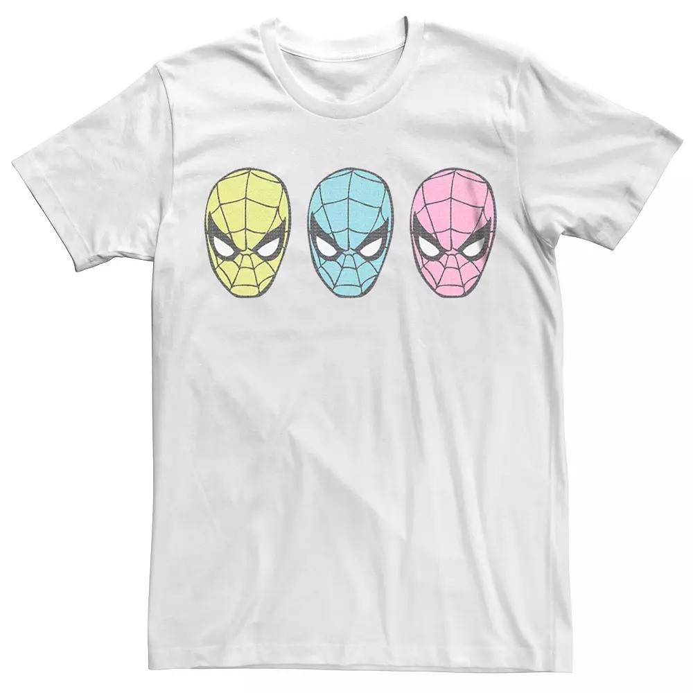 Men's Spiderman Vintage Pop Faces Graphic Tee,  Product Image