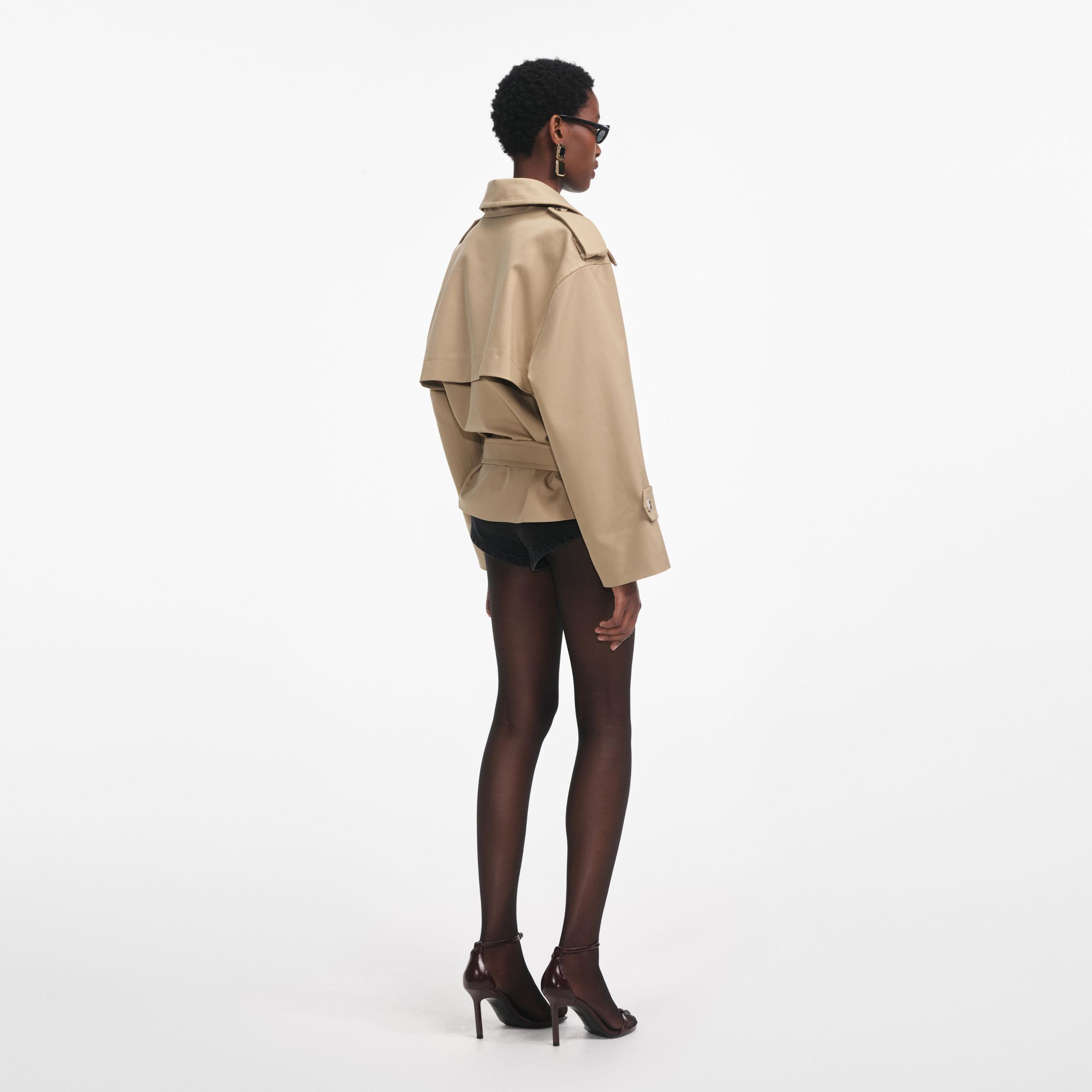 Beige Trench Jacket Product Image