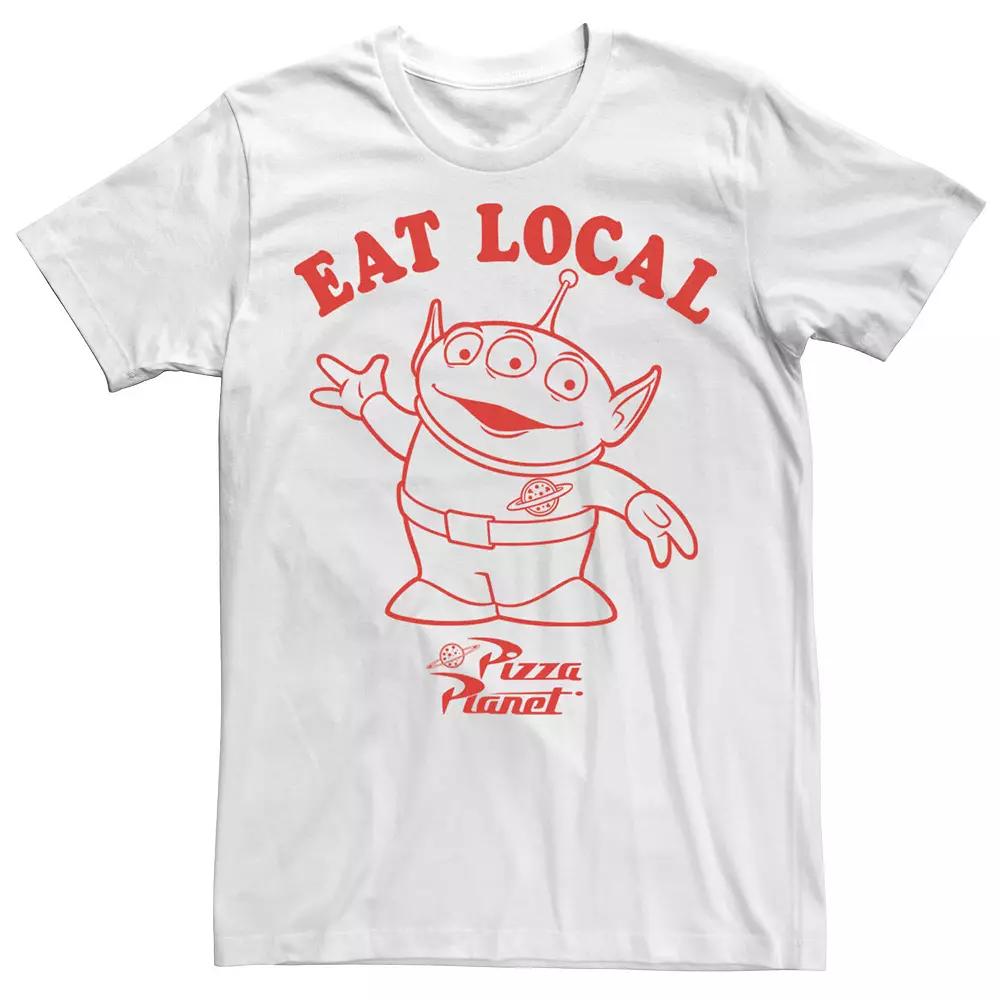 Disney / Pixar's Toy Story Alien Men's Pizza Planet Eat Local Tee,  Product Image